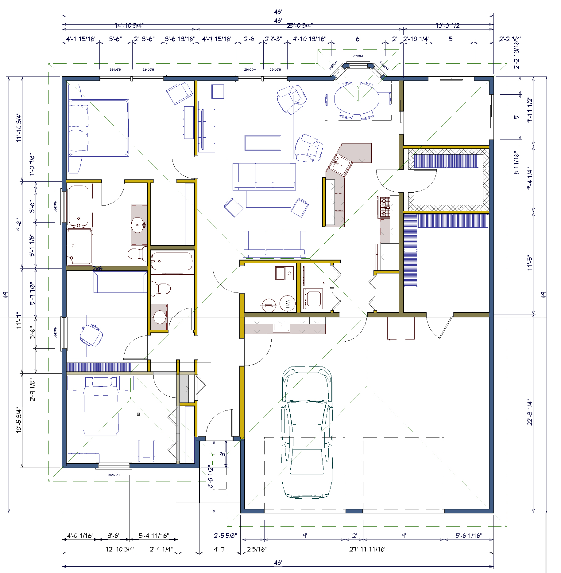 Detailed floorplan with dimensions